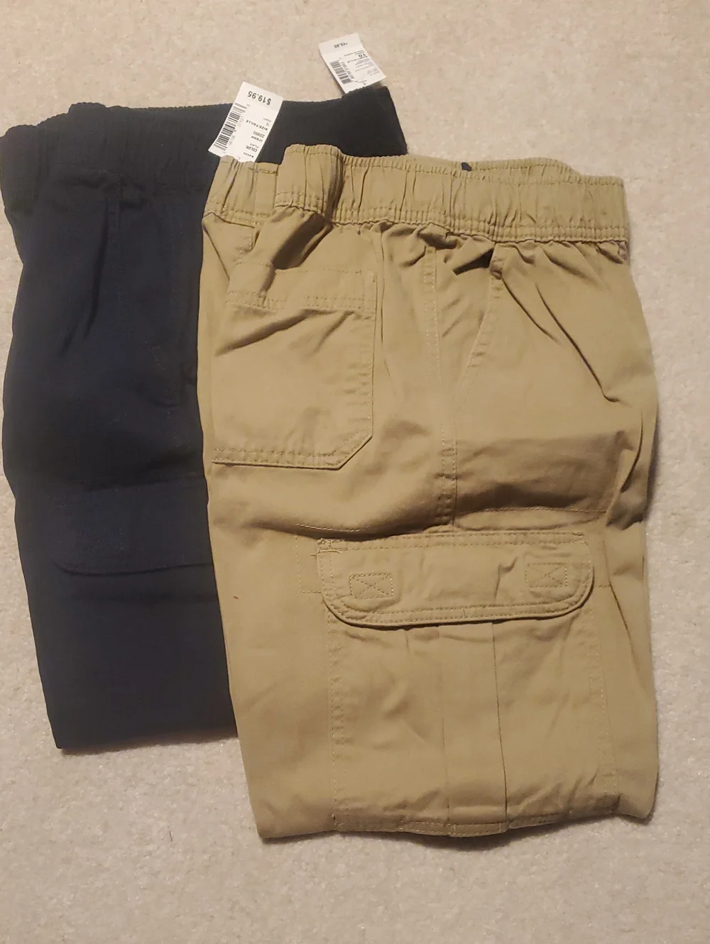 The Children's Place Khaki and Navy Cargo Pants